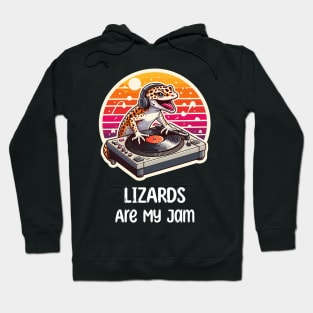 Lizard DJ Music Hoodie